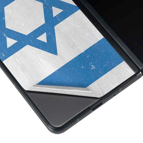 Israel Flag Distressed Galaxy Z Fold4 5G Skin
